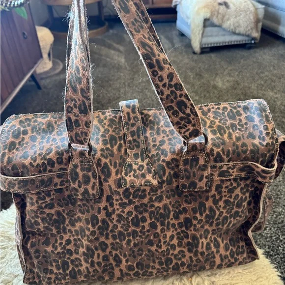 Leopard Print Women's Bag - Picture 2 of 3